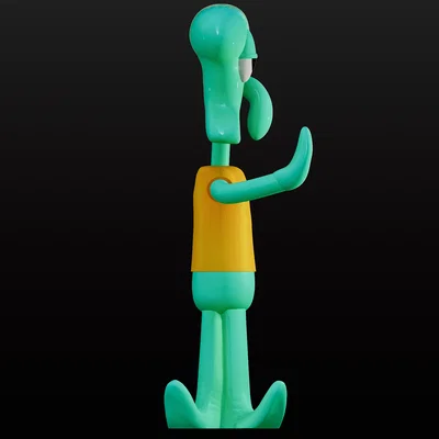 Mô hình 3D Squidward đáng yêu từ SpongeBob cho người hâm mộ
