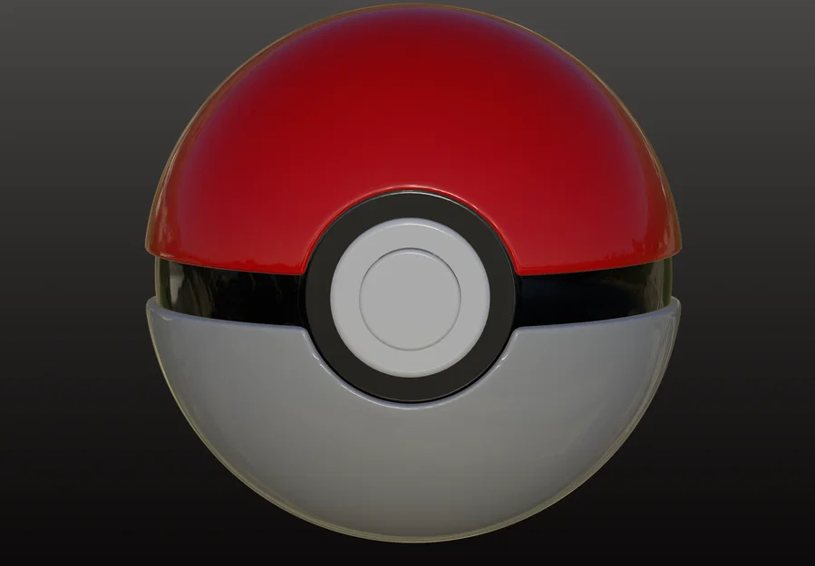 Mô hình Pokeball (Bóng Pokémon) đẹp mắt cho máy in 3D - Image 1