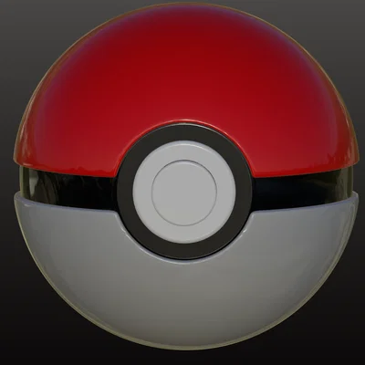 Mô hình Pokeball (Bóng Pokémon) đẹp mắt cho máy in 3D