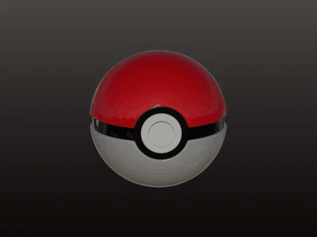 Mô hình Pokeball (Bóng Pokémon) đẹp mắt cho máy in 3D - Image 2