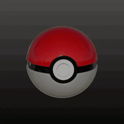 Mô hình Pokeball (Bóng Pokémon) đẹp mắt cho máy in 3D