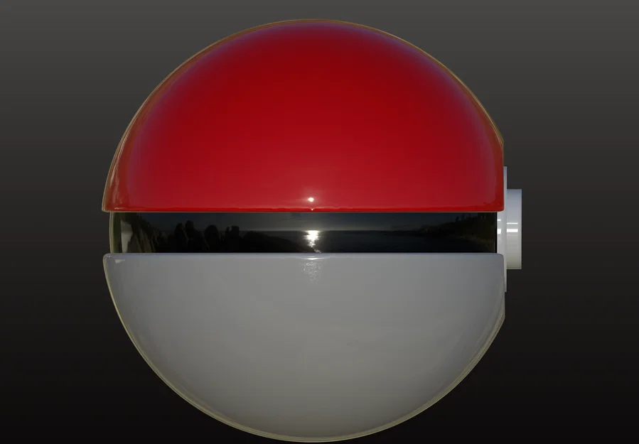 Mô hình Pokeball (Bóng Pokémon) đẹp mắt cho máy in 3D - Image 3