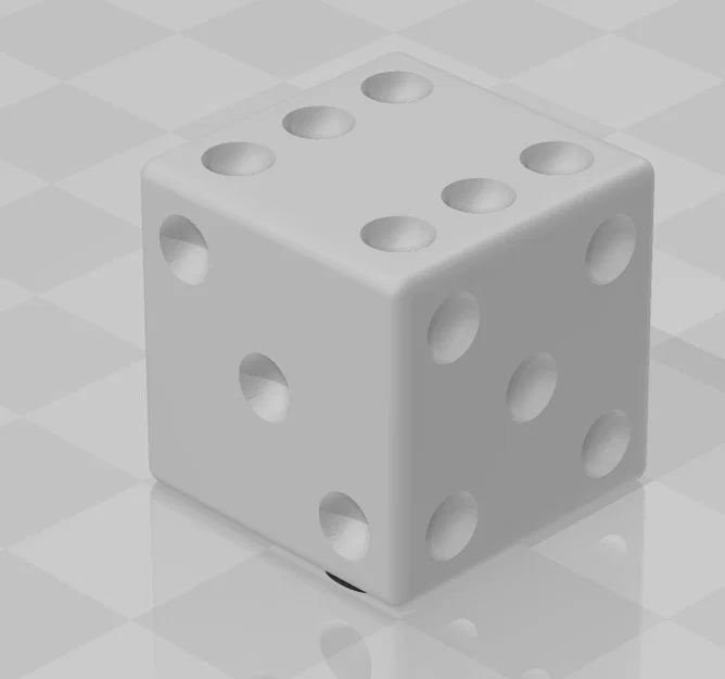 Xúc xắc nổi (dado con relieve) 20x20x20 - Image 1