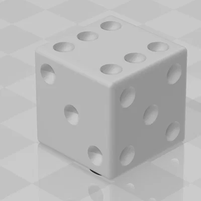 Xúc xắc nổi (dado con relieve) 20x20x20