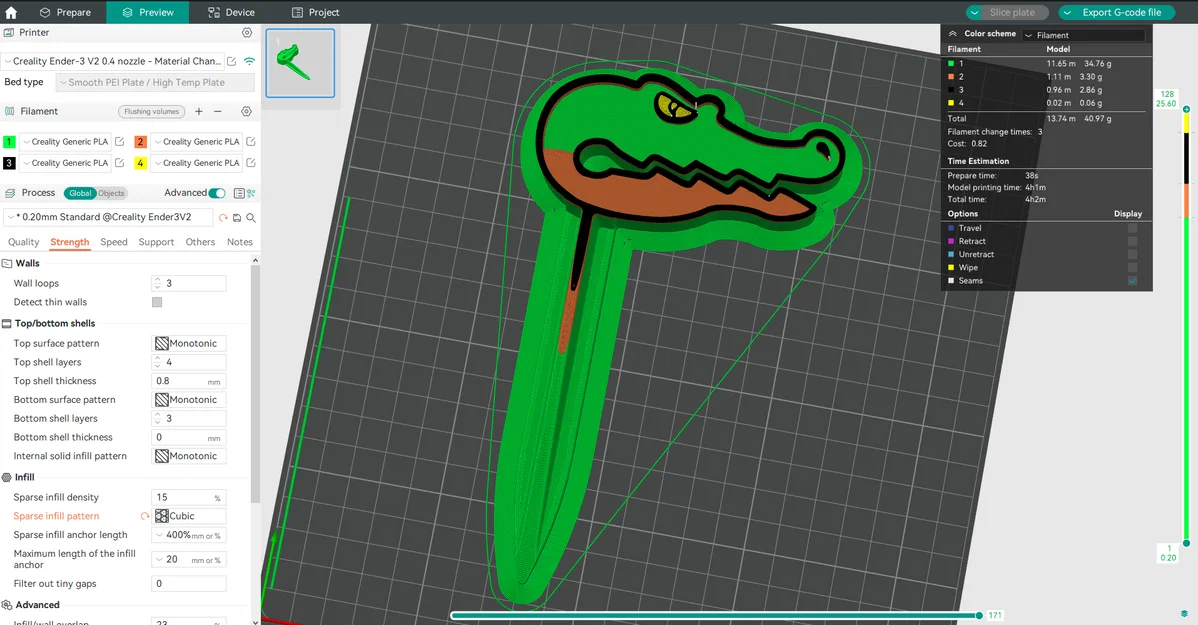 Kẹp Khăn Biển (Beach Towel Clip) Croc & Shark - Image 5