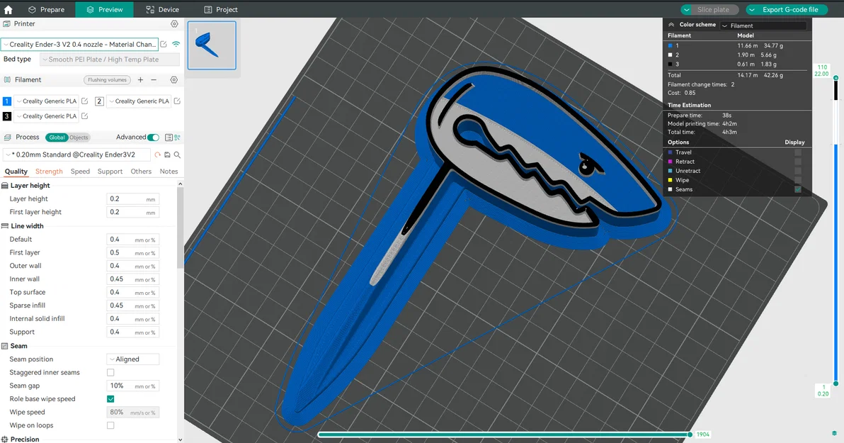 Kẹp Khăn Biển (Beach Towel Clip) Croc & Shark - Image 6