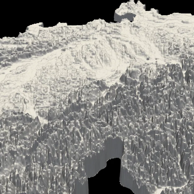 Bản Đồ Relief 3D Địa Hình Thụy Sĩ (Switzerland) - Topographical Map - Image 3