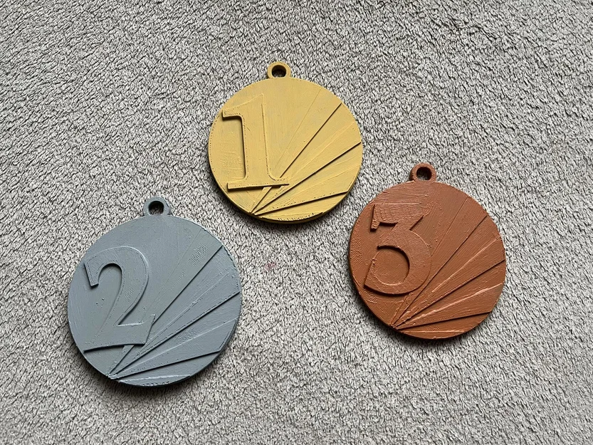 Huy chương Medajle 1. 2. 3. misto (1st, 2st, 3st) - medal, medals - Image 1