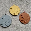 Huy chương Medajle 1. 2. 3. misto (1st, 2st, 3st) - medal, medals - Thumbnail 1