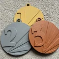 Huy chương Medajle 1. 2. 3. misto (1st, 2st, 3st) - medal, medals - Thumbnail 5