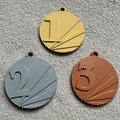 Huy chương Medajle 1. 2. 3. misto (1st, 2st, 3st) - medal, medals - Thumbnail 6