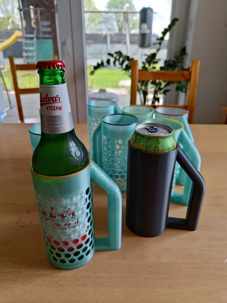 Mug/Holder cho chai hoặc lon bia (beer bottle/can) - Image 1