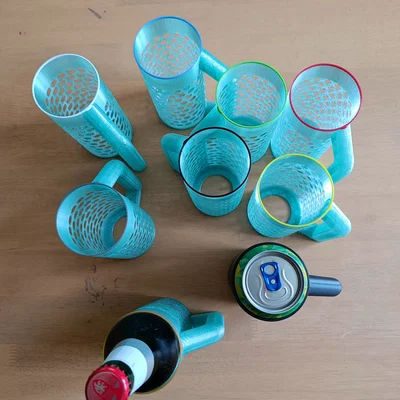 Mug/Holder cho chai hoặc lon bia (beer bottle/can)