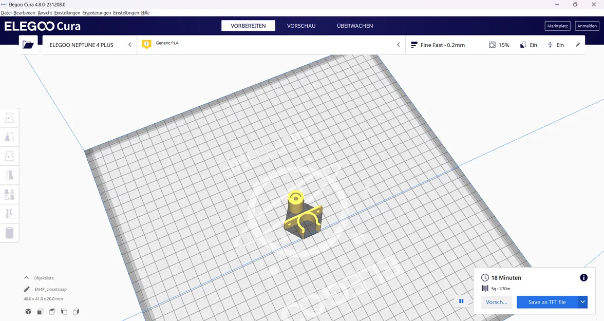 Schrank schnappschluss – Chốt đóng tủ dạng snap - Image 2