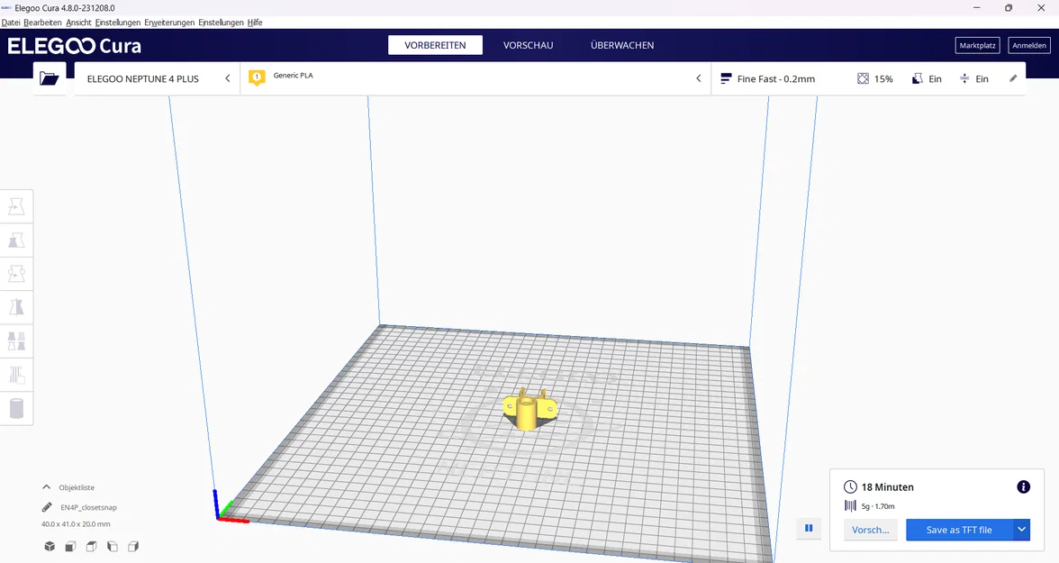 Schrank schnappschluss – Chốt đóng tủ dạng snap - Image 3