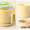 Wall Planter 1.24 (Naked) – Chậu treo tường trơn để tự thiết kế - Thumbnail 1