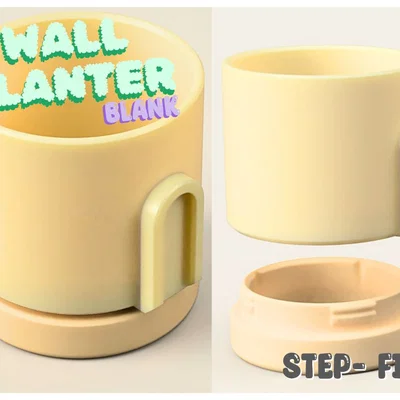 Wall Planter 1.24 (Naked) – Chậu treo tường trơn để tự thiết kế