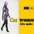 Mô hình 3D nhân vật Catwoman phong cách Low Poly ấn tượng - Thumbnail 3