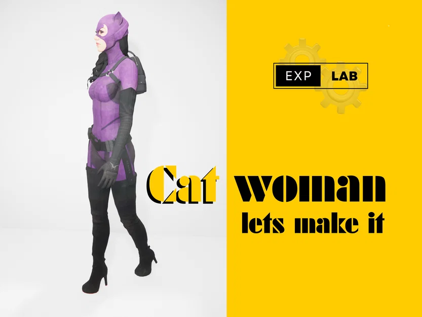 Mô hình 3D nhân vật Catwoman phong cách Low Poly ấn tượng - Image 4