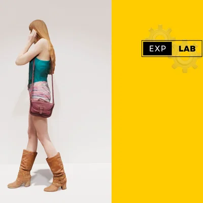 Mô hình 3D nhân vật phụ nữ trẻ - Phụ kiện sa bàn kiến trúc