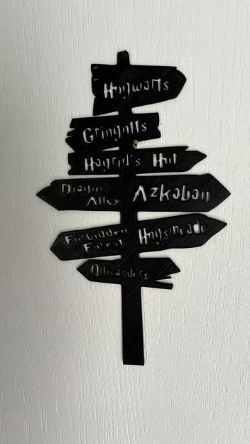 Biển báo chỉ dẫn phong cách Harry Potter treo tường ấn tượng - Image 2