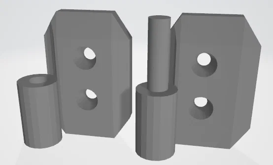 Bản lề nhỏ (Small Hinge V2) - Phụ kiện in 3D tiện dụng - Image 1