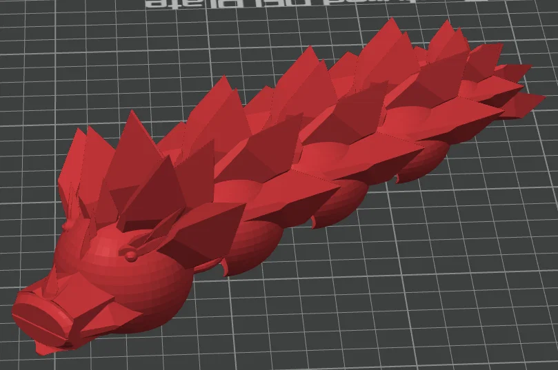 Mô hình rồng khớp nối linh hoạt (Articulated Dragon) - Print in place - Image 5