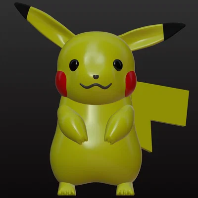 Mô hình Pikachu 3D dễ thương - In ấn Pokémon cực chất tại nhà