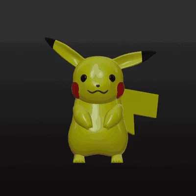 Mô hình Pikachu 3D dễ thương - In ấn Pokémon cực chất tại nhà