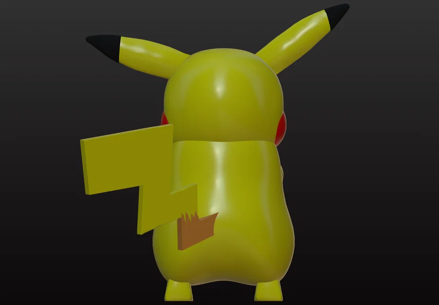 Mô hình Pikachu 3D dễ thương - In ấn Pokémon cực chất tại nhà - Image 3