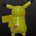 Mô hình Pikachu 3D dễ thương - In ấn Pokémon cực chất tại nhà - Thumbnail 3