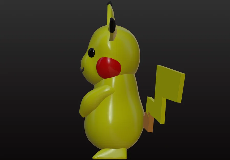 Mô hình Pikachu 3D dễ thương - In ấn Pokémon cực chất tại nhà - Image 4