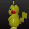 Mô hình Pikachu 3D dễ thương - In ấn Pokémon cực chất tại nhà - Thumbnail 4