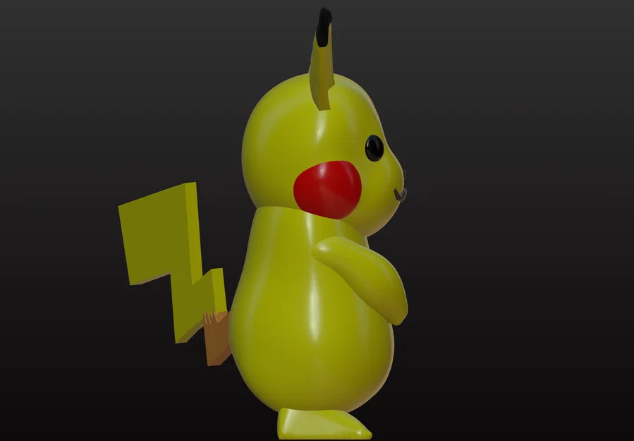 Mô hình Pikachu 3D dễ thương - In ấn Pokémon cực chất tại nhà - Image 5