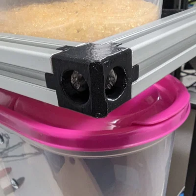 Khớp nối góc 3D cho thanh nhôm định hình 2020 chắc chắn, dễ lắp