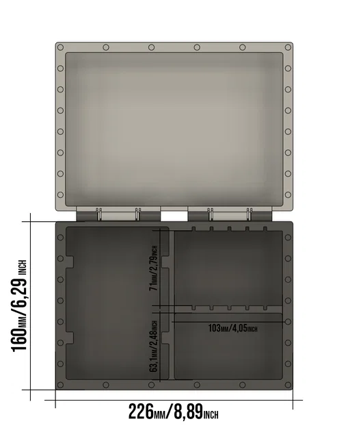 Hộp Bài / Deck Box dạng Hub cho TCG (Card Box Deck Box Hub function) - Image 2