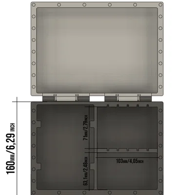 Hộp Bài / Deck Box dạng Hub cho TCG (Card Box Deck Box Hub function)