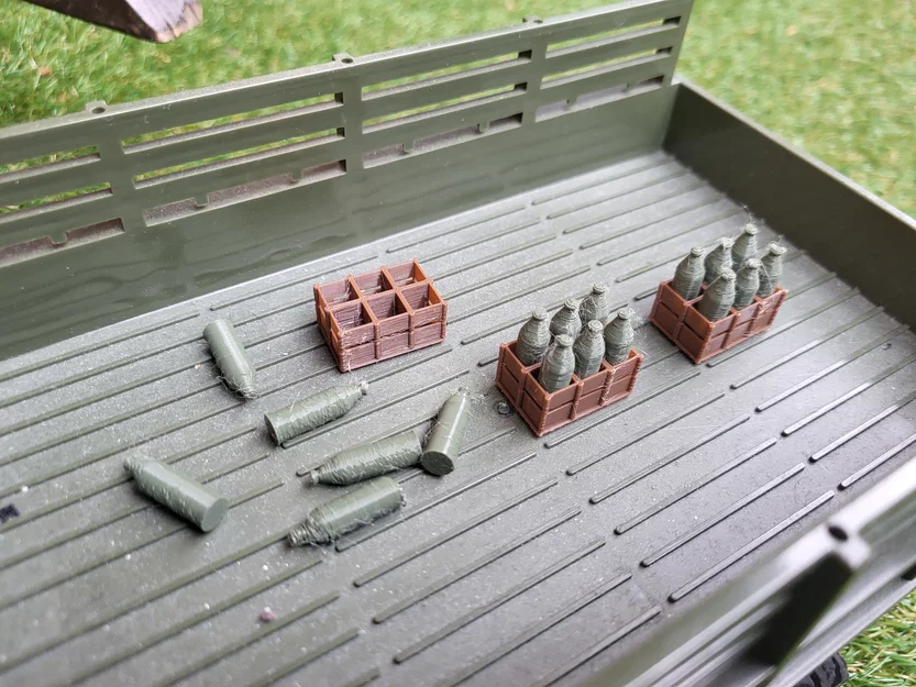 Mô hình thùng đựng chai lọ tỷ lệ 1:16 cho xe tải WPL RC - Image 2