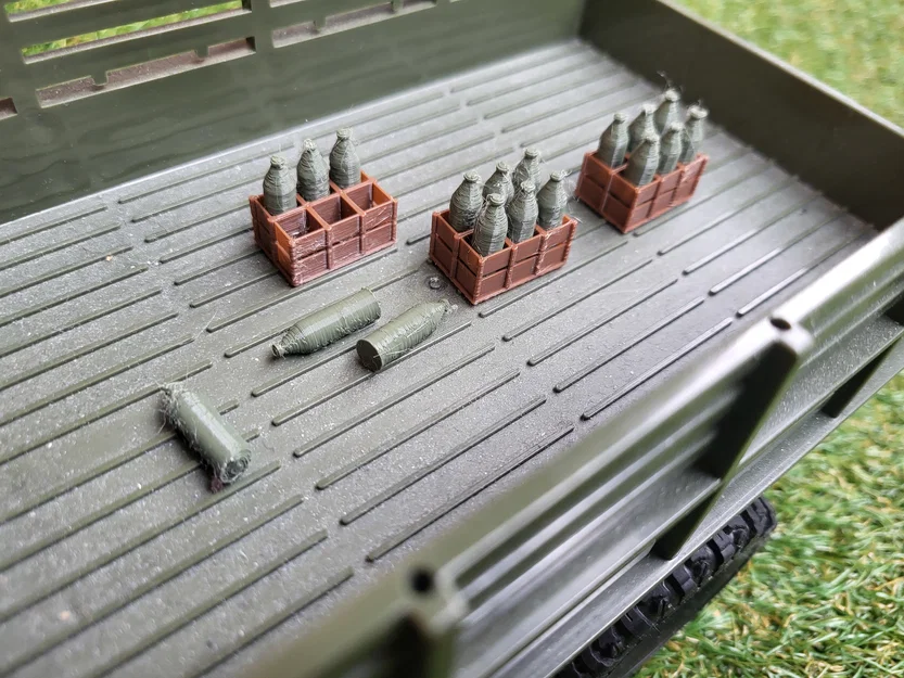 Mô hình thùng đựng chai lọ tỷ lệ 1:16 cho xe tải WPL RC - Image 3