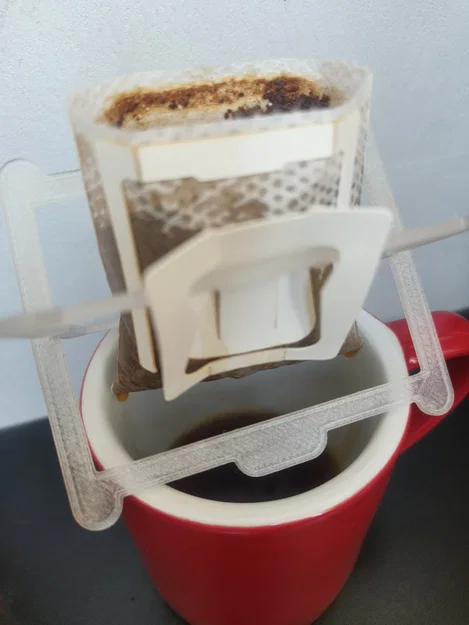 Giá đỡ túi lọc cà phê (Drip Coffee Bag Holder) in 3D tiện lợi - Image 1