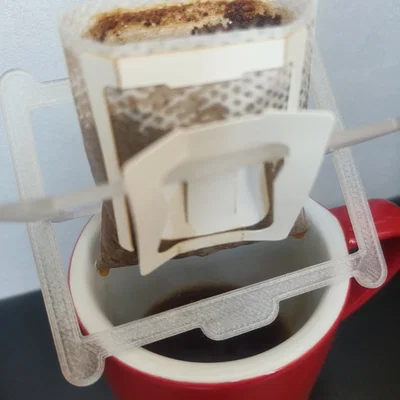 Giá đỡ túi lọc cà phê (Drip Coffee Bag Holder) in 3D tiện lợi