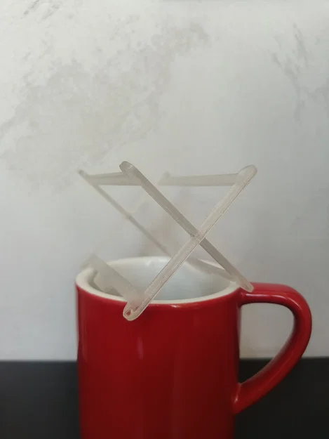 Giá đỡ túi lọc cà phê (Drip Coffee Bag Holder) in 3D tiện lợi - Image 4