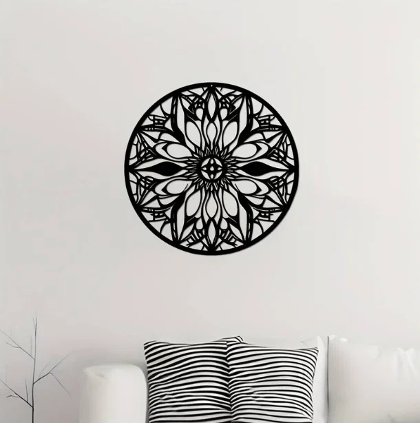 Mô hình trang trí tường Mandala Flower tinh tế cho không gian sống - Image 1