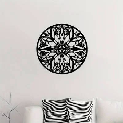 Mô hình trang trí tường Mandala Flower tinh tế cho không gian sống