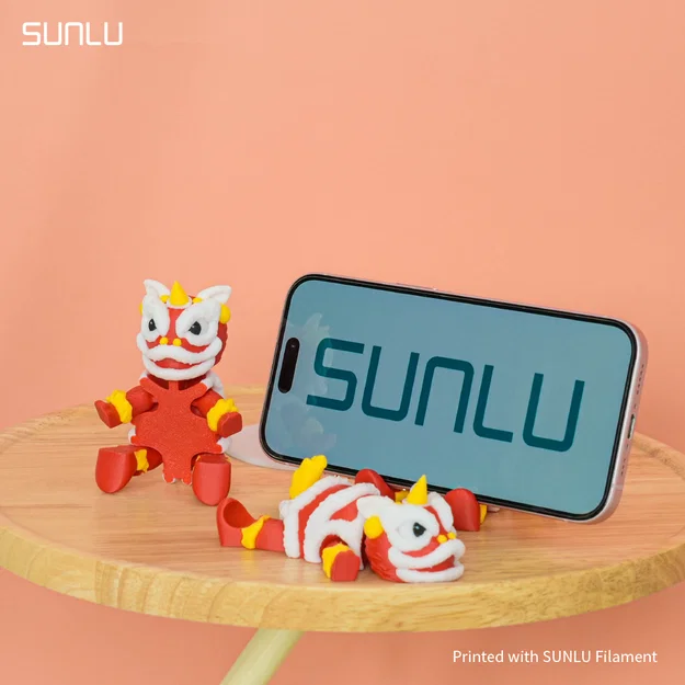 Flexi Lion Dance Phone Stand_SUNLU – Giá đỡ điện thoại múa lân dẻo - Image 5