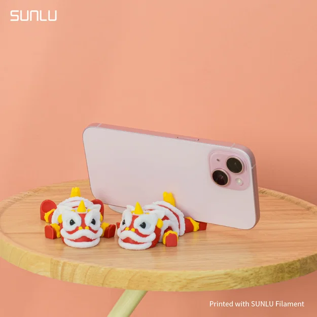 Flexi Lion Dance Phone Stand_SUNLU – Giá đỡ điện thoại múa lân dẻo - Image 7