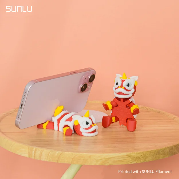 Flexi Lion Dance Phone Stand_SUNLU – Giá đỡ điện thoại múa lân dẻo - Image 9