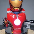 Mô hình tượng bán thân Iron Man tự lắp đèn LED cực chất - Thumbnail 1