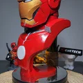 Mô hình tượng bán thân Iron Man tự lắp đèn LED cực chất - Thumbnail 4