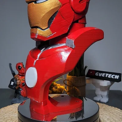 Mô hình tượng bán thân Iron Man tự lắp đèn LED cực chất